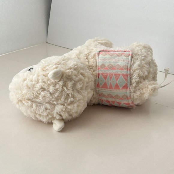 Kellytoy Sugarloaf Ivory Llama Alpaca Plush Riding Blanket Stuffed Animal Toy - Picture 6 of 12